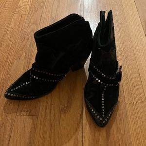 Zadig & Voltaire Cara Ankle Boots Black size 39/9